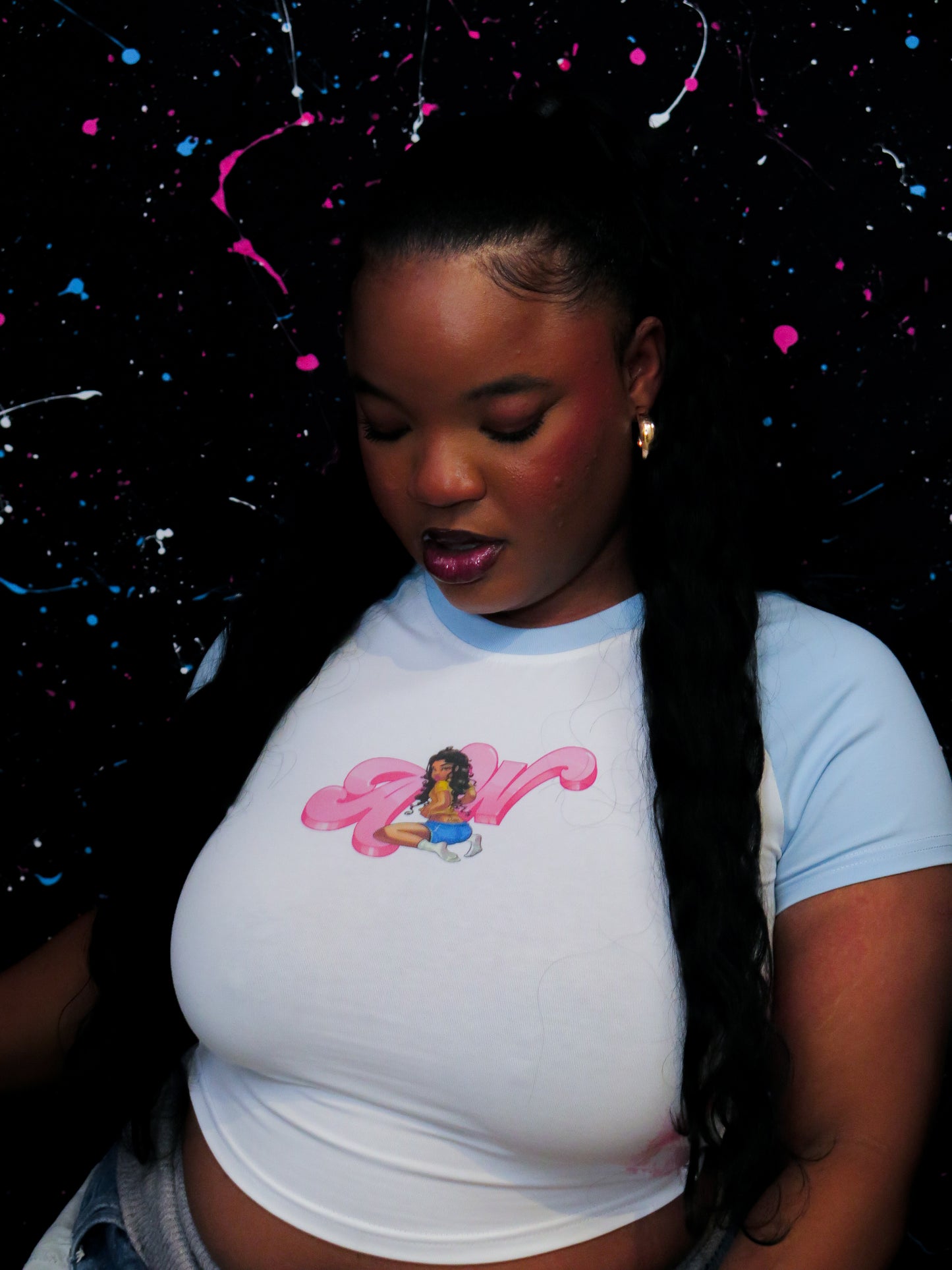 XO BABY TEE (BLUE)
