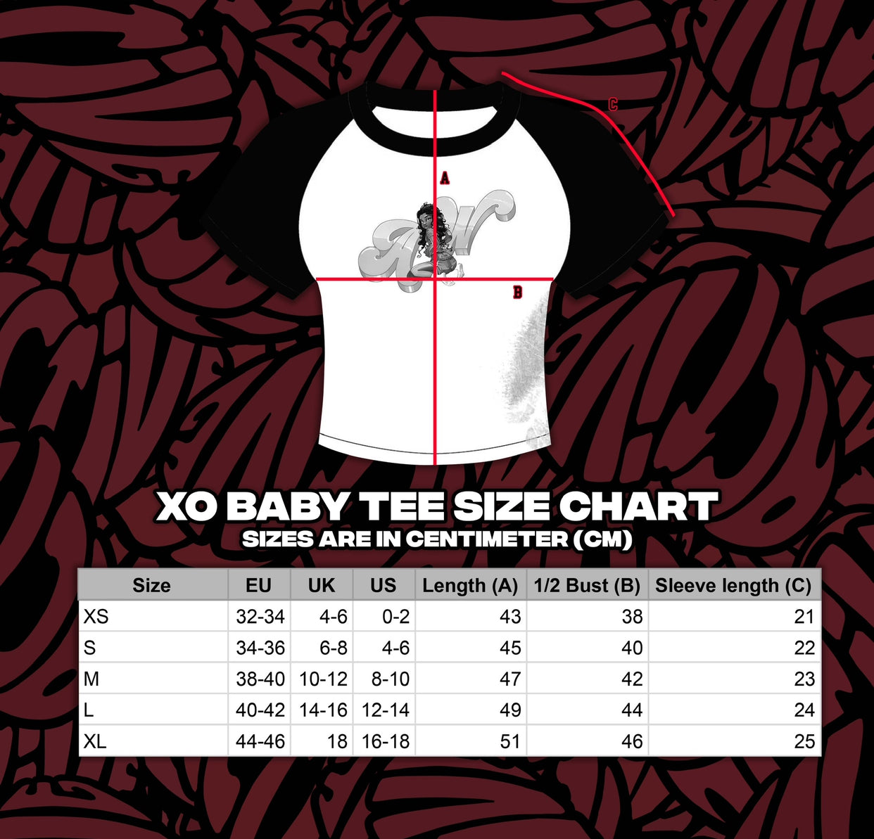 XO BABY TEE (BLUE)