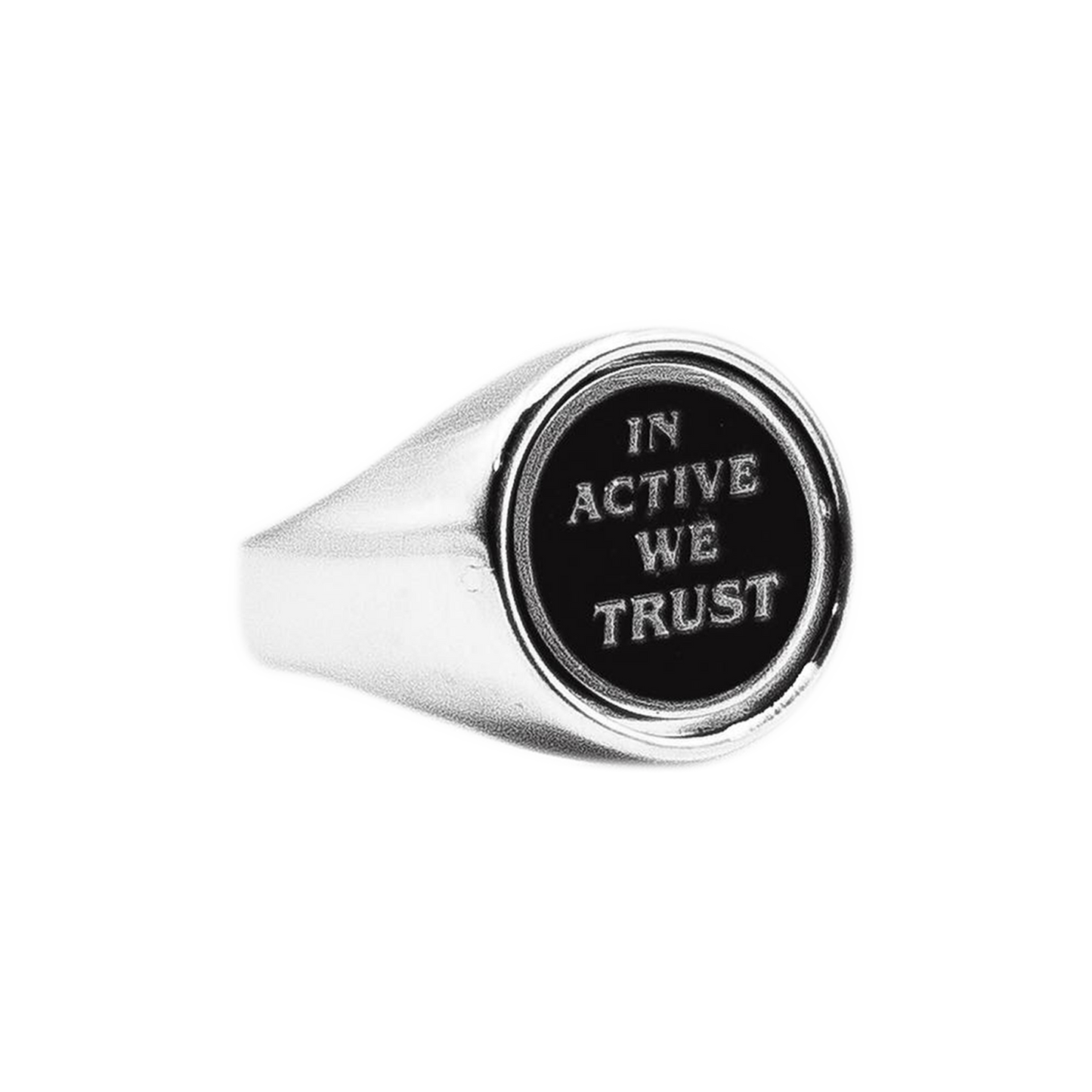 IN ACTIVE WE TRUST SIGNET FLIP RING