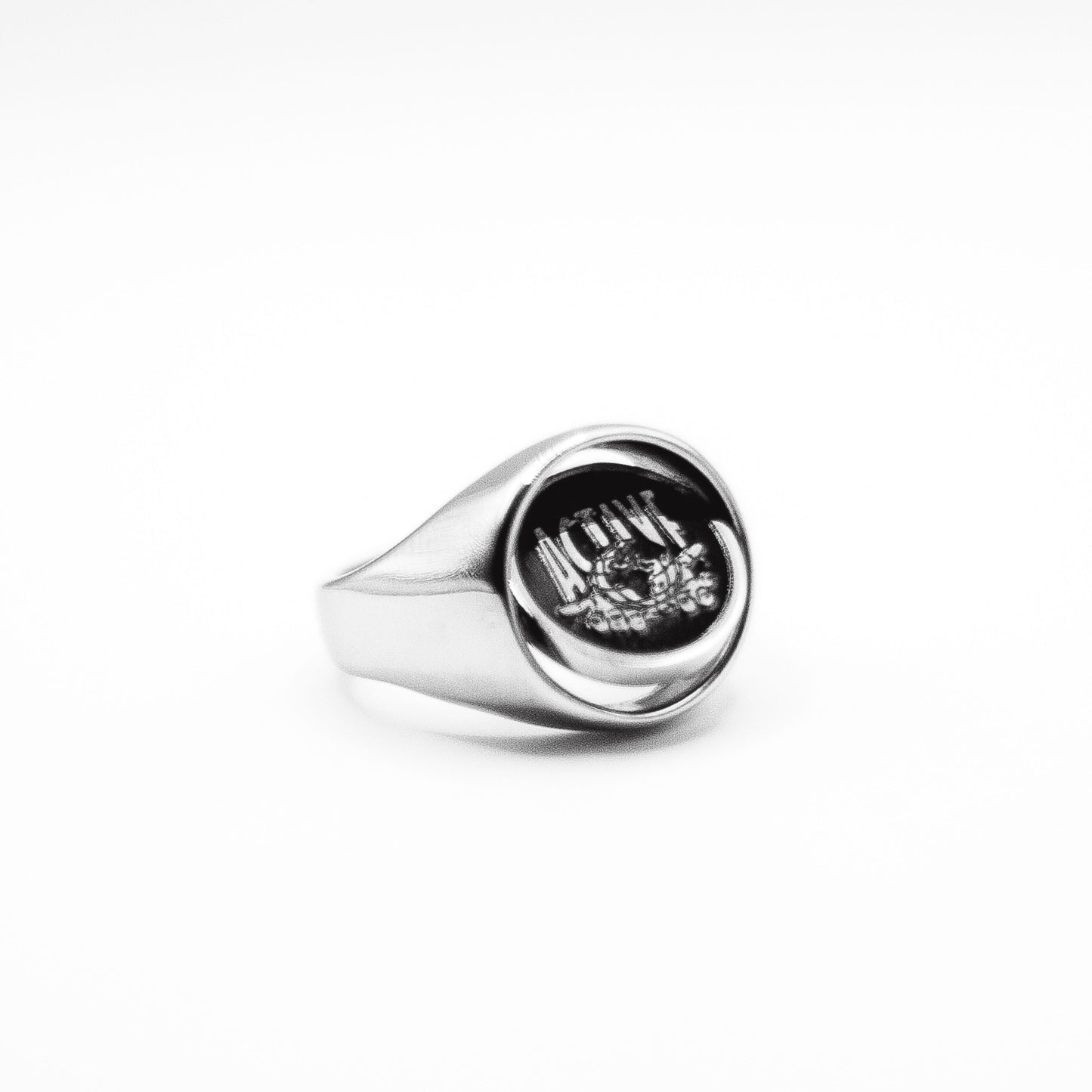 IN ACTIVE WE TRUST SIGNET FLIP RING