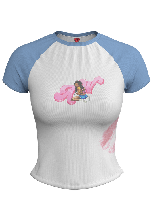 XO BABY TEE (BLUE)