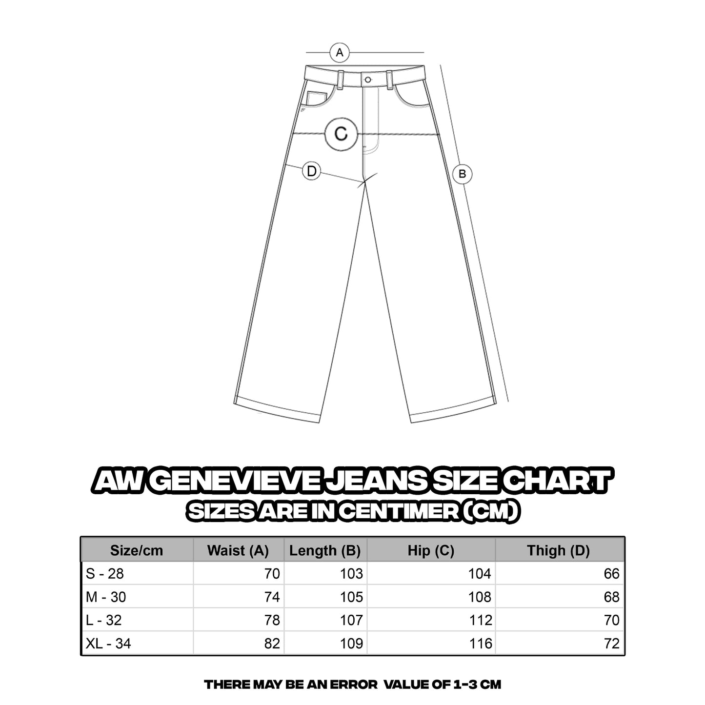 AW GENEVIEVE JEANS [BLACK]