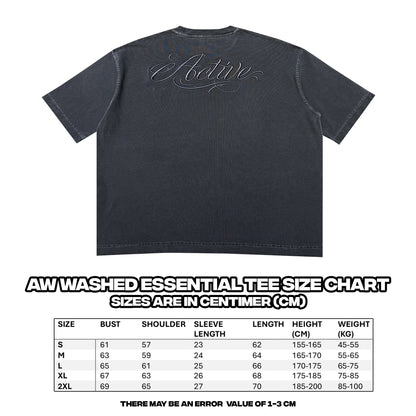 AW WASHED ESSENTIALS TEE