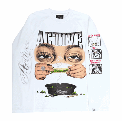 AW STONER UV REACTIVE TEE [WHITE]