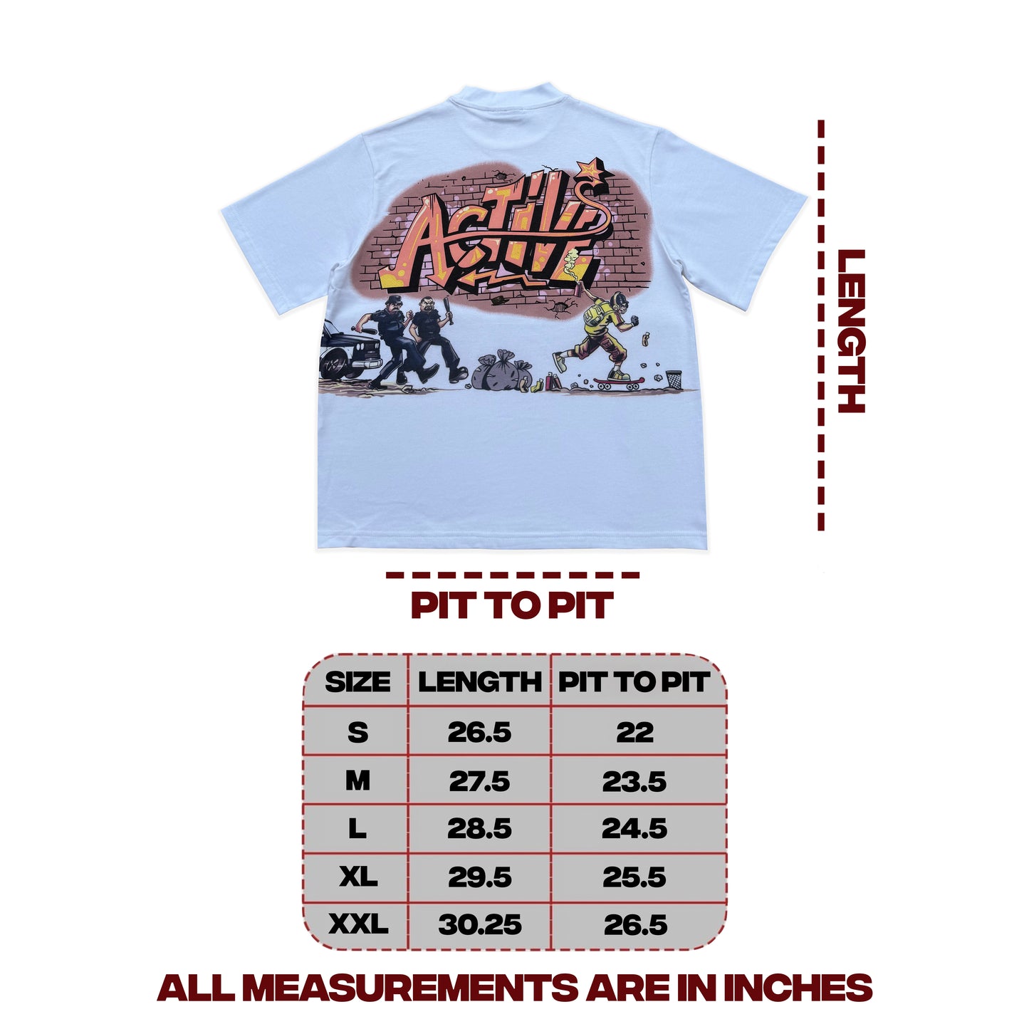 AW GRAFFITI UV REACTIVE T-SHIRT