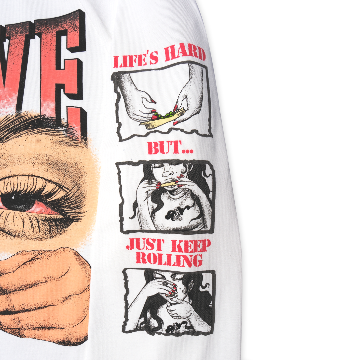 AW STONER UV REACTIVE TEE [WHITE]