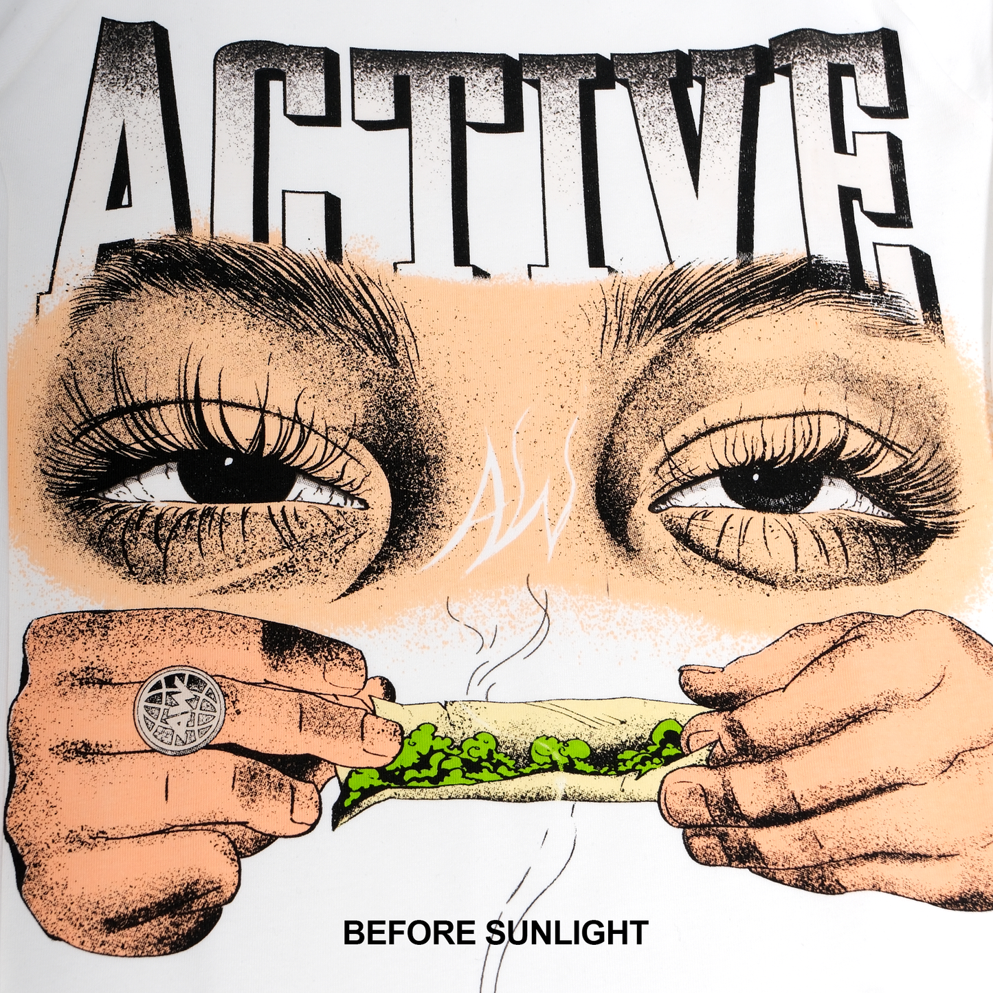 AW STONER UV REACTIVE TEE [WHITE]