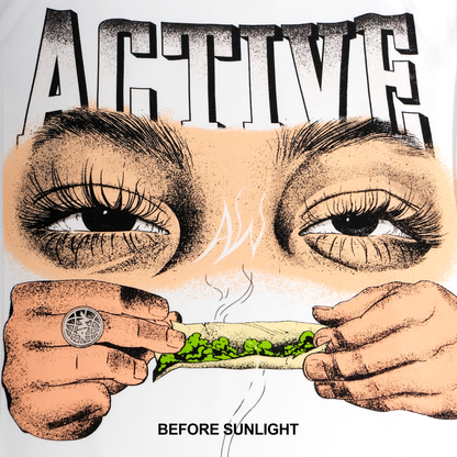 AW STONER UV REACTIVE TEE [WHITE]