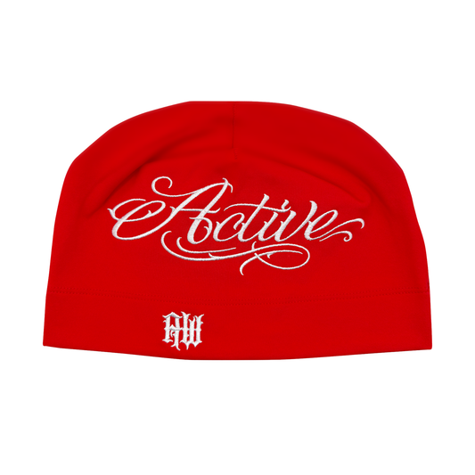 SCARLET DOUBLE XP SKULLY [WHITE EMBROIDERY]